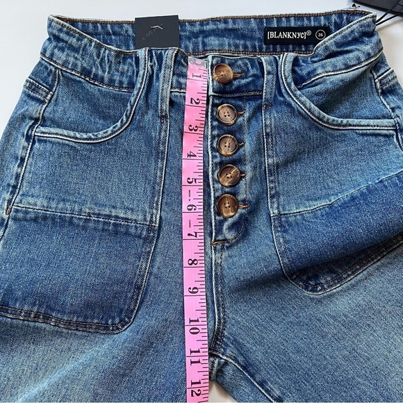 BLANKNYC Women's Pocket Button Fly Leg Pant Denim Jeans Size 26 - Picture 11 of 12